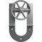 Ekena Millwork Premium Wagon Wheel Horseshoe Roller Hanger w/ Bolts for Barn Door for 1 3/4" Doors, PC Chrome GB60014R2WCR - alternate 2